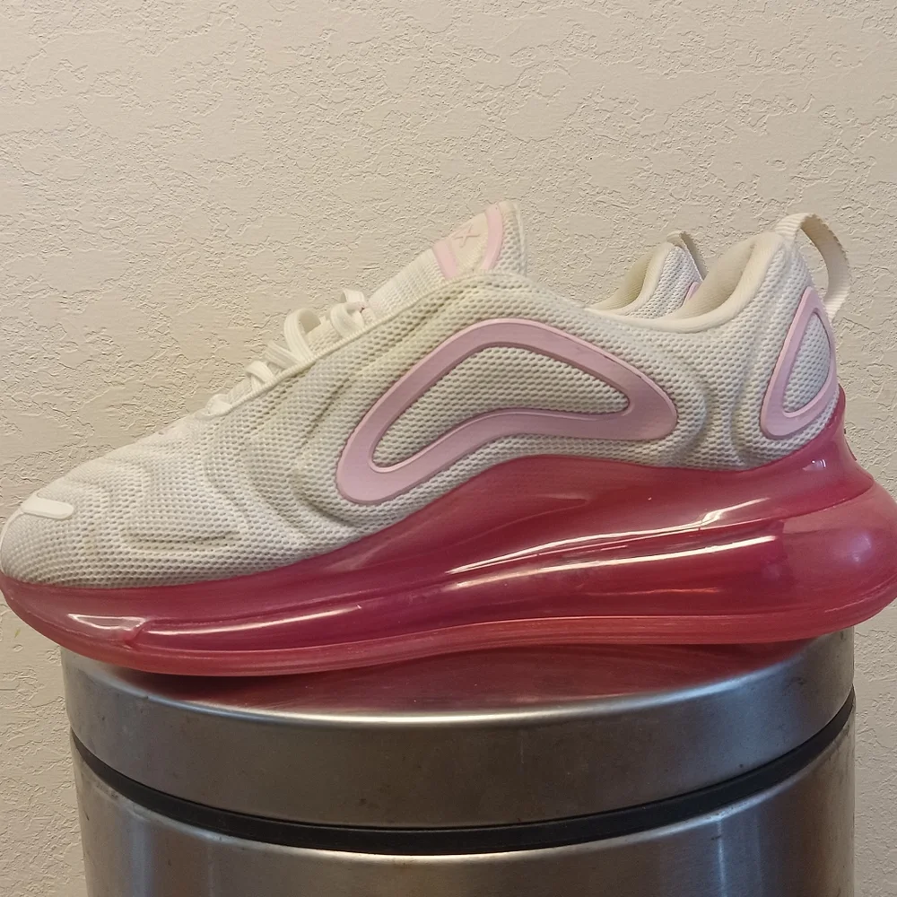 Nike Air Max 720 Womens 8 Shoes Sneakers White Pink Running Jogging Athletic Spo - Picture 4 of 16